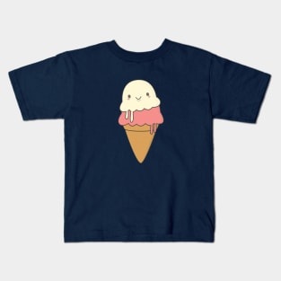 Kawaii Ice Cream Cone T-Shirt Kids T-Shirt